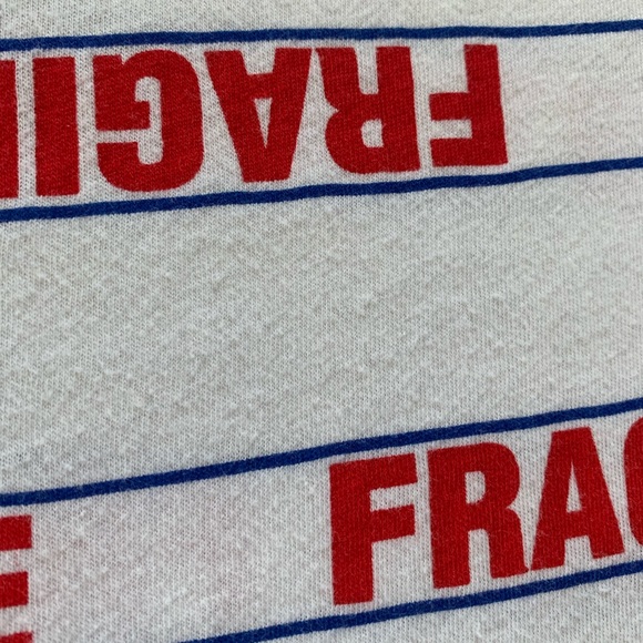 Zara Trafaluc Fragile Graphic T Shirt - Picture 5 of 6